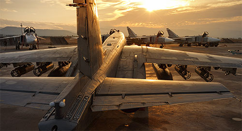 Base Aérea Hmeymin en Siria Rusia refuerza el despliegue de su Fuerza Aérea en Siria